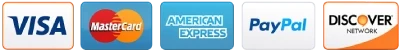 Accepted payment cards on the Melonex official website
